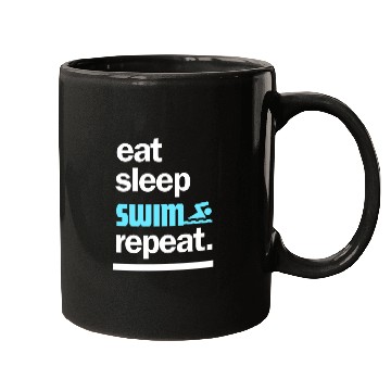 Discover Eat Sleep Swim Repeat Mugs