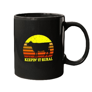 Discover Keepin' It Rural Cow Farming Mugs