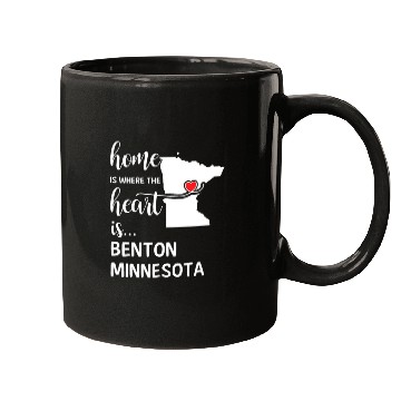 Discover Benton County Minnesota Is Where My Heart Is Gift Mugs