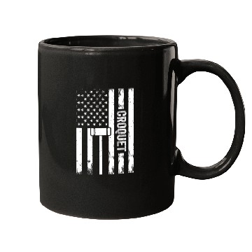 Discover Croquet Player Croquet US Flag Croquet Mugs