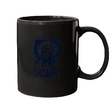 Discover Our Lady (Street Art Style) Mugs