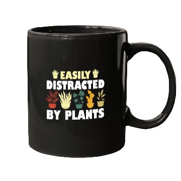 Discover Easily Distracted By Plants Mugs