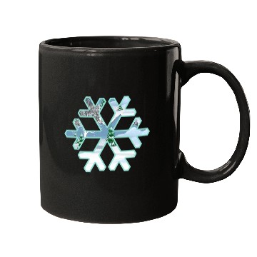 Discover Teal Snowflake Mugs