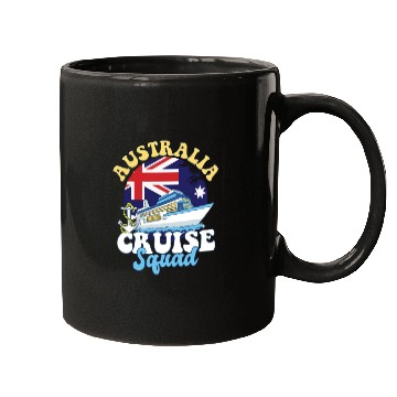 Discover Australia Cruise Squad Family Vacation Trip Mugs