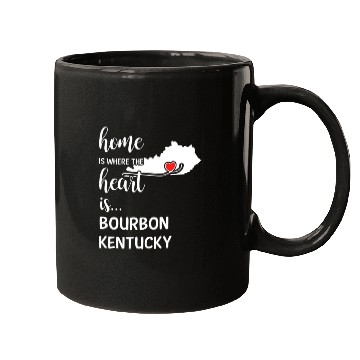 Discover Bourbon County Kentucky Is Where My Heart Is Gift Mugs