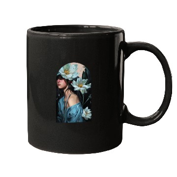 Discover Nocturnal Blossom Amidst Shadows Mugs