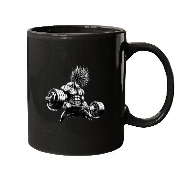 Discover Gym anime Warrior Workout Mugs