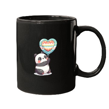 Discover Sweet panda with balloon Mugs