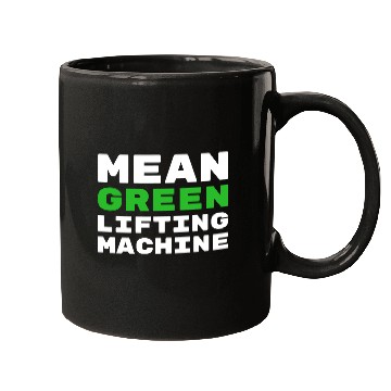 Discover Mean Green Lifting Machine Avocado Gym Mugs