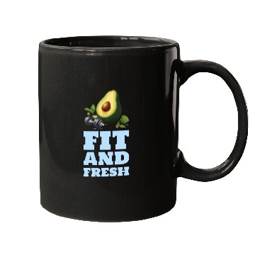 Discover Fit and Fresh Avocado Gym Mugs