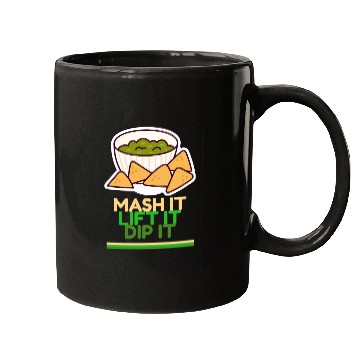 Discover Mash it, Lift it, Dip it Avocado Gym Mugs