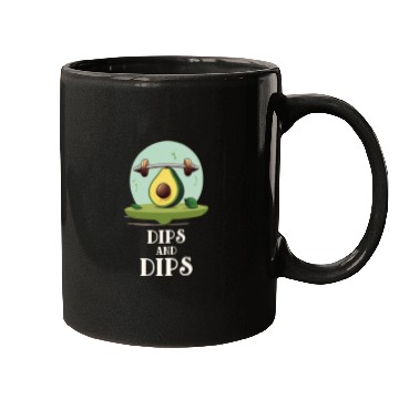 Discover Dips and dips Avocado Gym Mugs