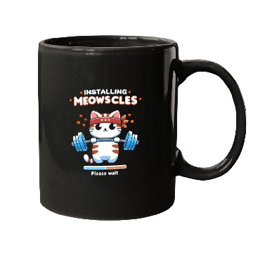Discover Meowscle Gym Workout Cat ,Installing meowscles Mugs