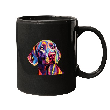 Discover Watercolor Colorful Weimaraner Mugs