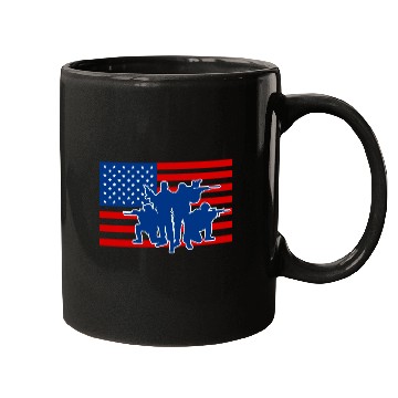 Discover Military Army Soldiers US Flag Mugs
