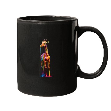 Discover Rainbow Colored Giraffe Mugs
