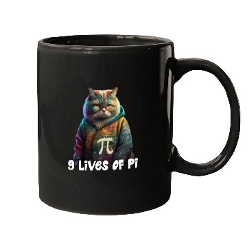 Discover Pi Day Cat Funny Cute Math Science Teacher Cat Mugs