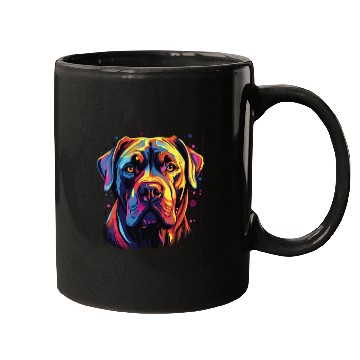 Discover Watercolor Colorful Cane Corso Mugs