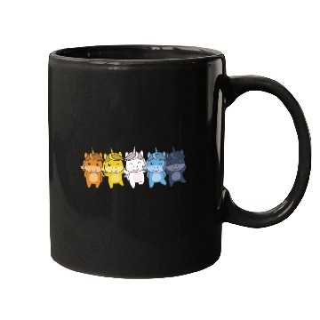 Discover Aroace Flag Pride Lgbtq Cute Unicorn Mugs