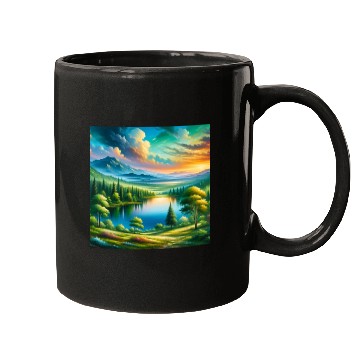 Discover Serene Elegance A Modern Abstract Artwork Mugs