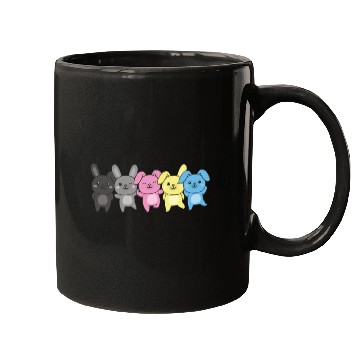 Discover Polygender Flag Pride Lgbtq Bunny Mugs