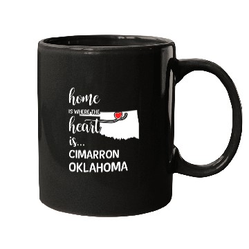 Discover Cimarron County Oklahoma Is Where My Heart Is Gift Mugs