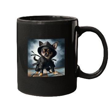 Discover Ninja chihuahua! Mugs
