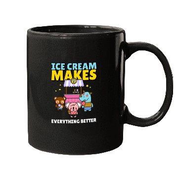 Discover Ice Cream Makes Everything Better Mugs