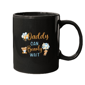 Discover Daddy Can Bearly Wait Baby Shower Mugs