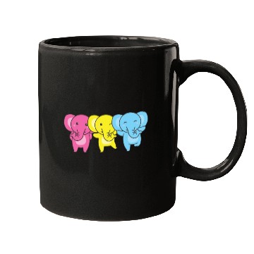 Discover Pansexual Flag Pride Lgbtq Cute Elephant Mugs