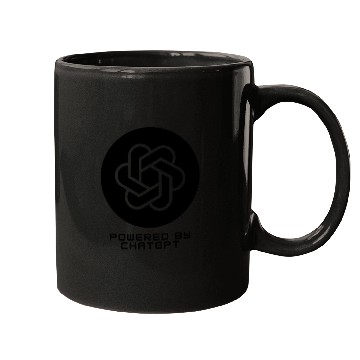 Discover Powered by ChatGPT (Dark Design) Mugs