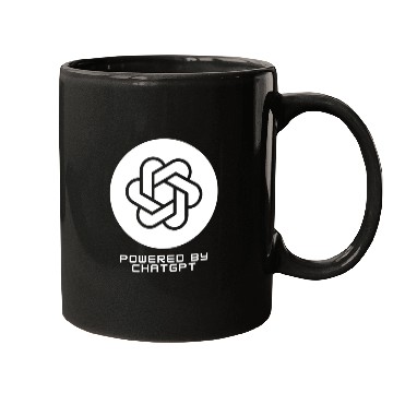 Discover Powered by ChatGPT (White Design) Mugs