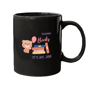 Discover Reading books it's my job Mugs