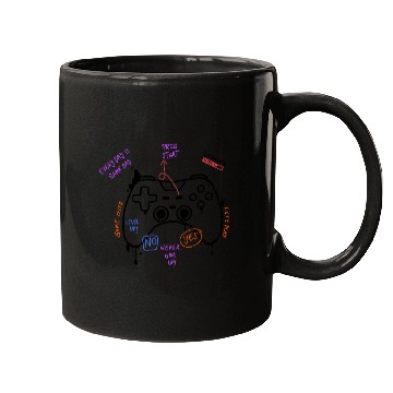 Discover PlayStation Remote controller Black Mugs