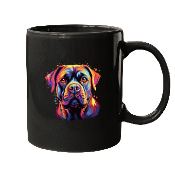 Discover Watercolor Colorful Cane Corso Mugs