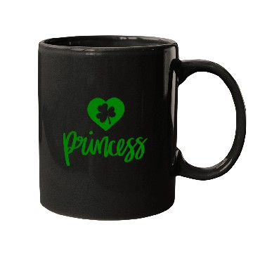 Discover Irish Heart Clover Princess Mugs
