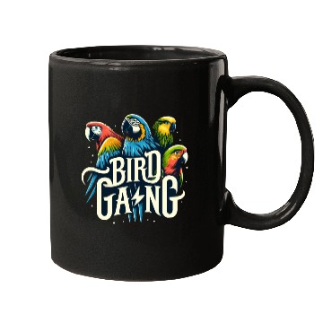 Discover Bird Gang Parrot Funny Birder Flock Owner Macaw Mugs