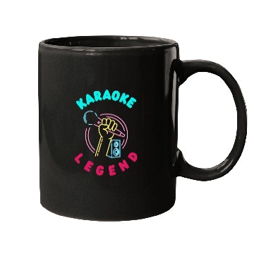 Discover Funny Karaoke Singer Singing Musician Karaoke Gift Mugs