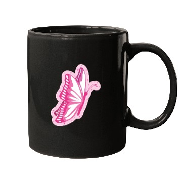Discover Cute Pink Butterfly Design Mugs