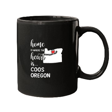 Discover Coos County Oregon Is Where My Heart Is Gift Mugs