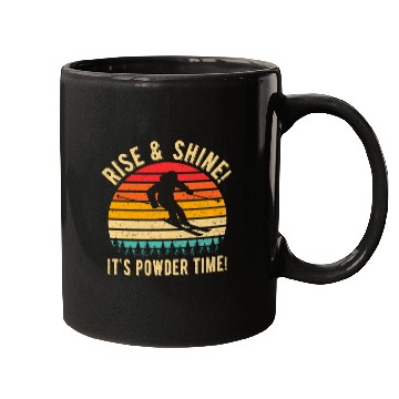 Discover Vintage Sunset 80s Ski Funny Cute Winter Retro Mugs