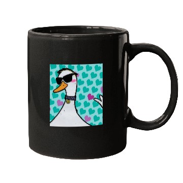 Discover 90s Raver Cartoon Duck, Party Animal, Kids Room Mugs