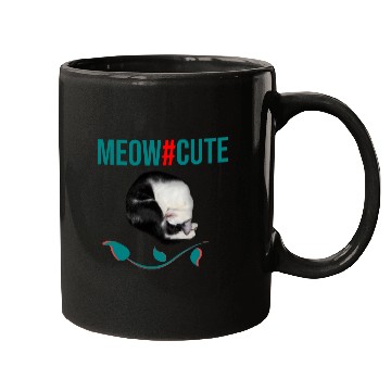 Discover Meow cute baby cat sleep Mugs