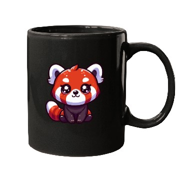 Discover Playful Red Panda Cartoon Mugs