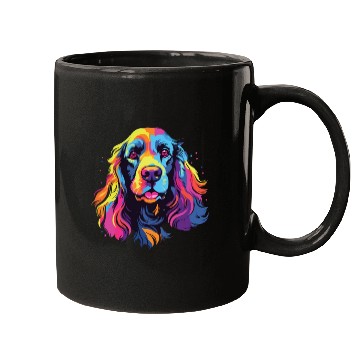 Discover Watercolor Colorful American Cocker Spaniel Mugs