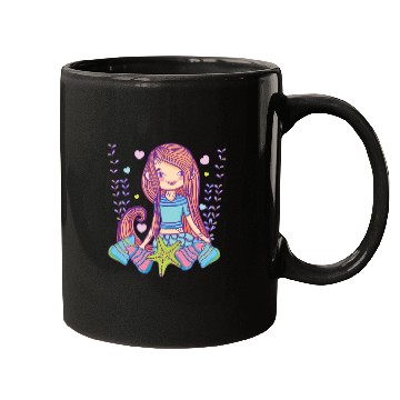 Discover Cute mermaid cartoon Mugs