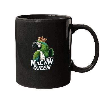 Discover Green Macaw Ornithologist Macaw Queen Mugs