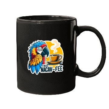 Discover Blue Gold Macaw Macaw-Fee Coffee Lover Mugs