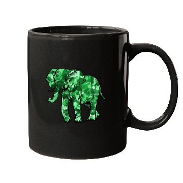 Discover Mighty Elephant in Emerald Green Mugs