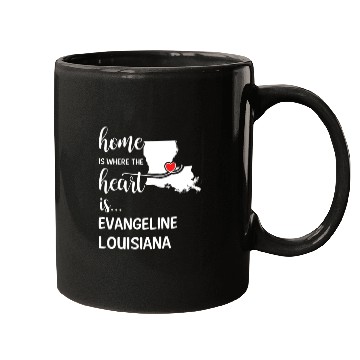 Discover Evangeline County Louisiana Is Where My Heart Is Mugs